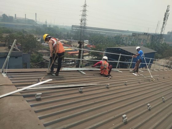 Super Smelters 1980.3 kWp industrial solar plant, Asansol, Ingenieria (Tata Power Solar)
