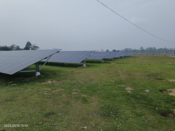 Towkok Tea Estate 535 kWp ground-mount solar plant, Assam, Ingenieria