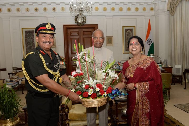 Lt. Gen. A.R. Prasad (Retd) of Ingenieria welcomed at Rashtrapati Bhavan