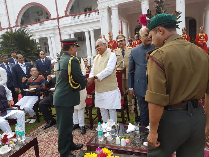 Lt. Gen. A.R. Prasad (Retd) of Arrays Ingenieria at a national ceremonial event